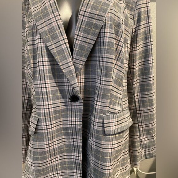 Lane Bryant Blazer Plaid Size 18 - Picture 3 of 8